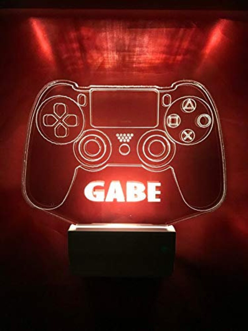 Video Game Console Controller Night Light Multi Color Personalized ...