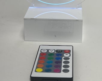 Custom Made 16 Colors LED Table Party Centerpiece Logo With White Box Mitzvah Parties - Create Your Own Logo or Design & Light Up the Party