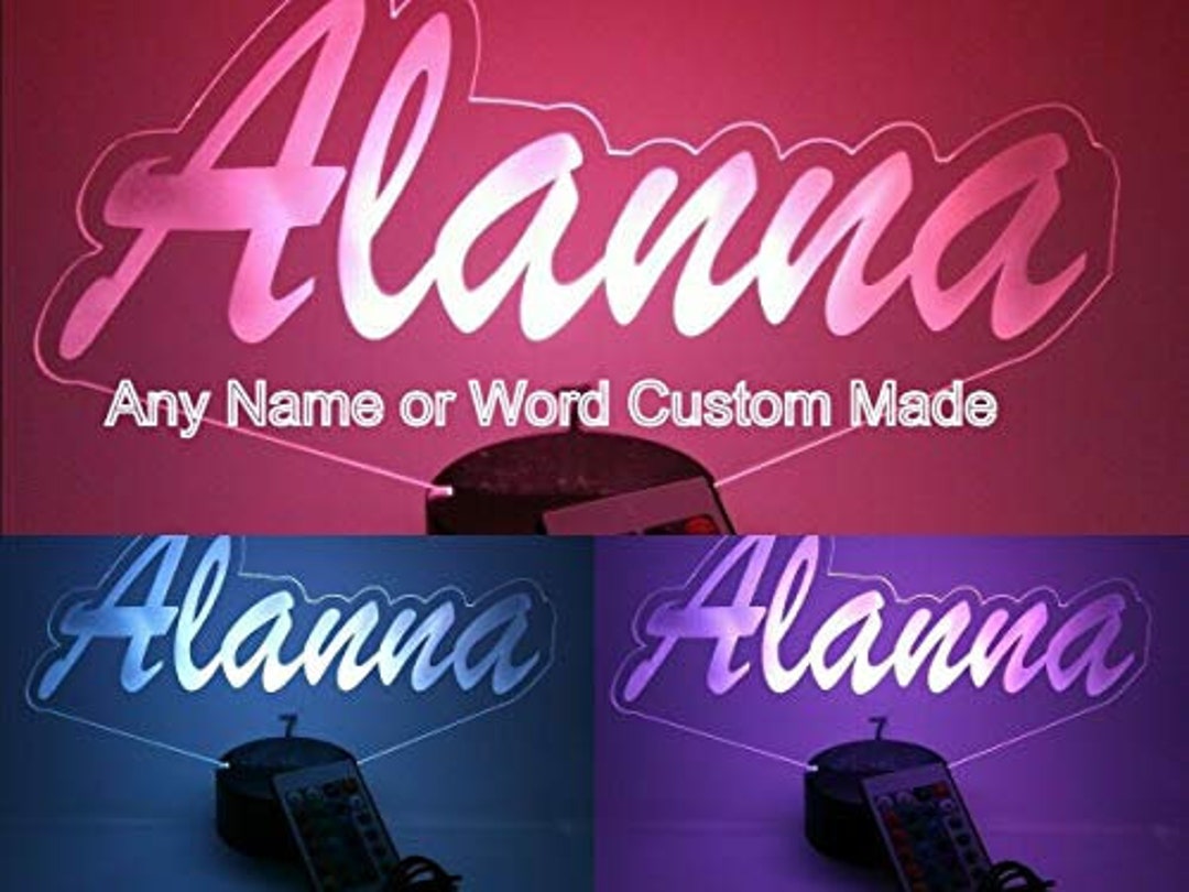 Script Cursive Custom Shape Any Name Made to Order Centerpieces Party ...