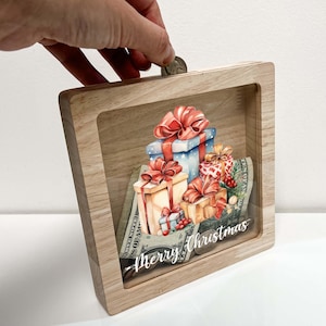 Personalized Christmas Santa Presents Savings Piggy Bank Money Box Sports Boys Girls Room Decor Ideal Holiday Gift - Teach Savings in Style!