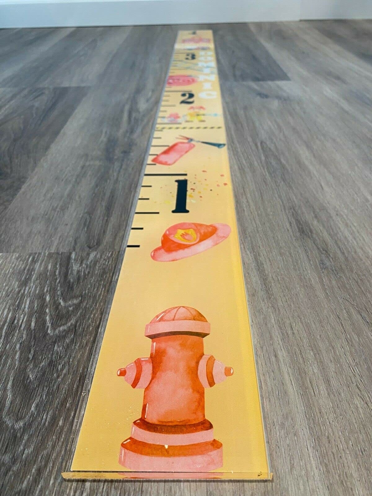 Custom Personalized Measurement Ruler Premium Acrylic Firefighter Fire ...