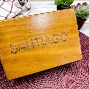 Men&#39;s Box, Personalized Wooden Box, Keepsake Box, Memory Box, Custom Box, Memory Saver, Wedding - Anniversary - Engagement, Gift for Couples