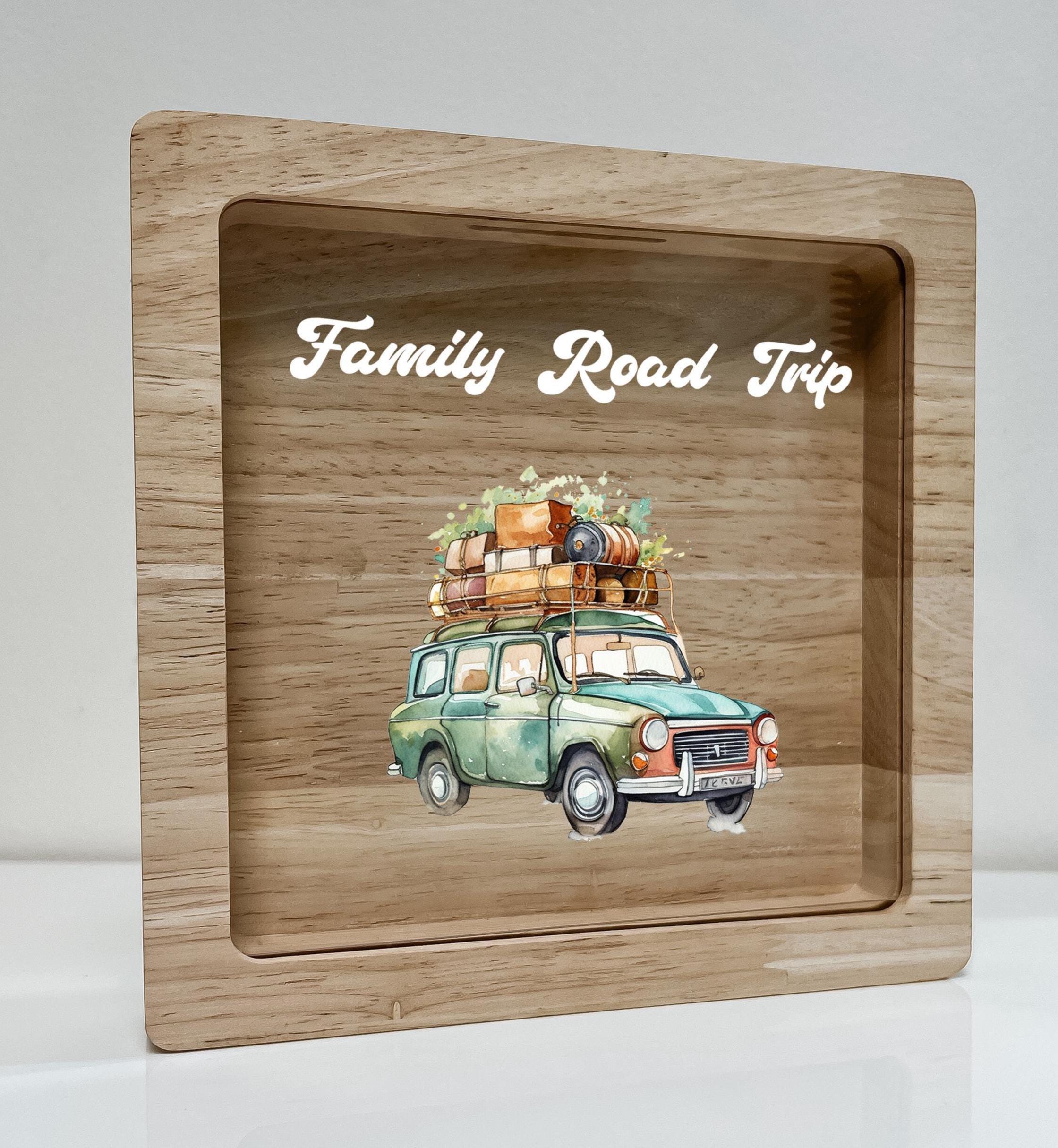 Family Road Trip Shadow Box Personalized Adventure Memory Box