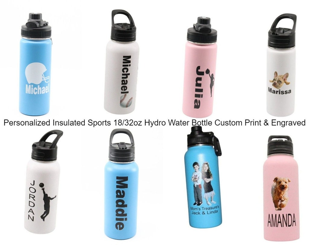Personalized Insulated Stainless Steel Sports 18/32oz Water Bottle ...