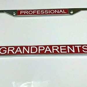 Chrome License Plate Frame Metal Custom Personalized Engraved Customized Heavy Duty Frame, Car Accessories Professional Design, Great Gift