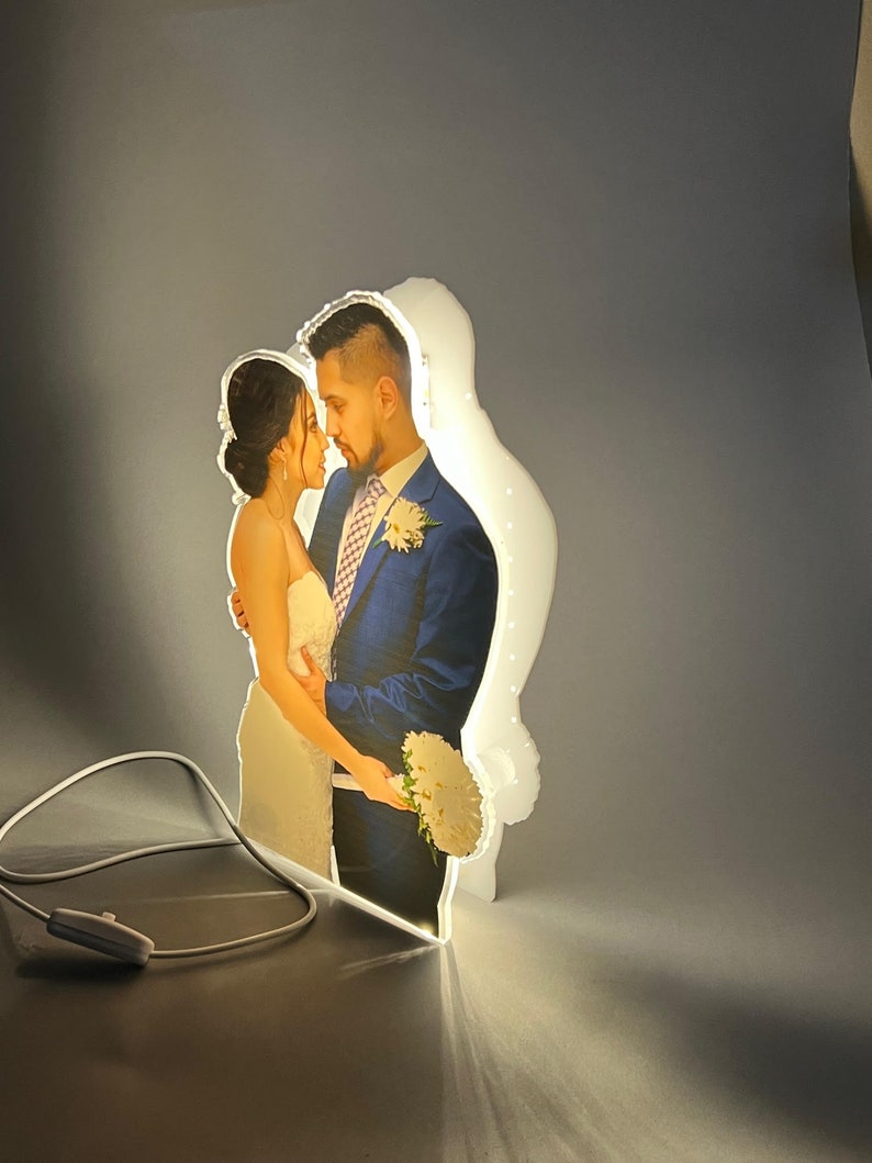 Custom Personalized Photo Picture LED Free Standing Stand Display ...