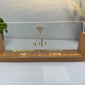 Personalised WIFI Password Sign Wireless Internet Display Wifi Sign personalised-wifi-password-sign-wireless-internet-display-wifi-sign