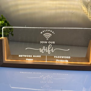 Personalised WIFI Password Sign Wireless Internet Display Wifi Sign personalised-wifi-password-sign-wireless-internet-display-wifi-sign