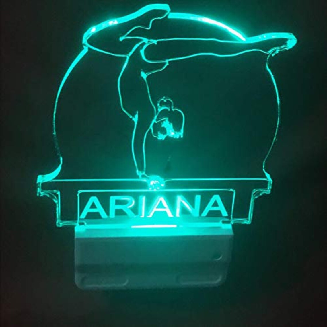 Gymnasts Gymnastics Night Light Multi Color Personalized LED Etsy