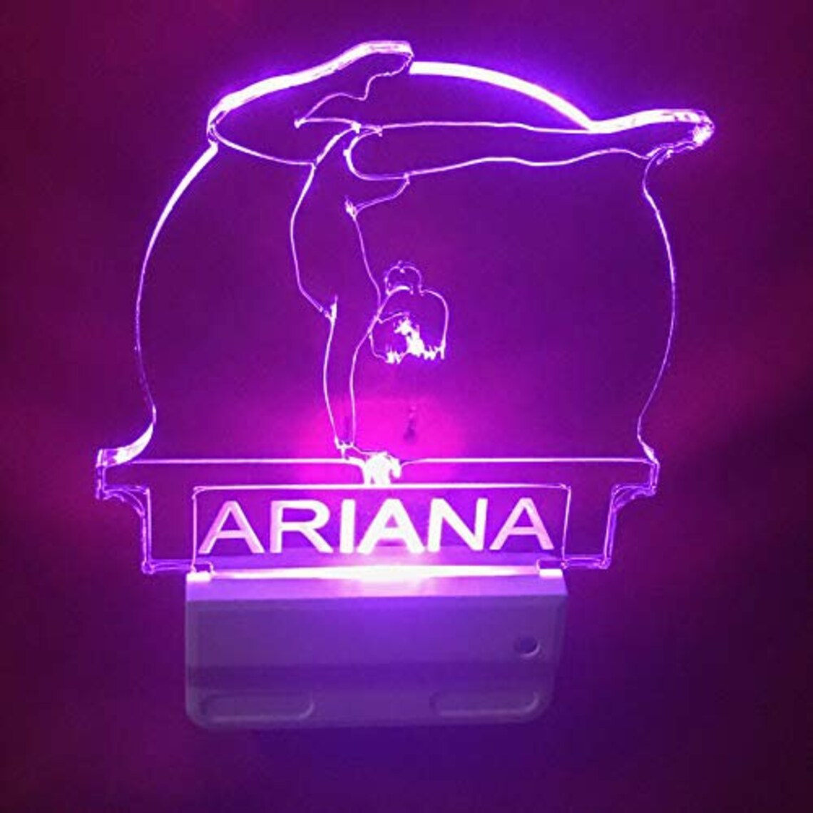 Gymnasts Gymnastics Night Light Multi Color Personalized LED Etsy