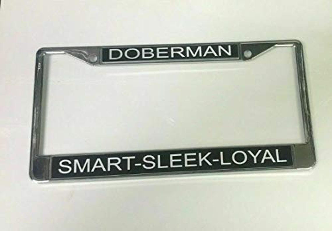 Chrome License Plate Frame Metal Custom Personalized Engraved Etsy
