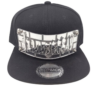 Personalized Custom Snapback Hat Six Panel Flat Bill Snap Back Hat Cap, Laser Cut Graffiti Letters, Custom Made to Order, Exclusive Creation