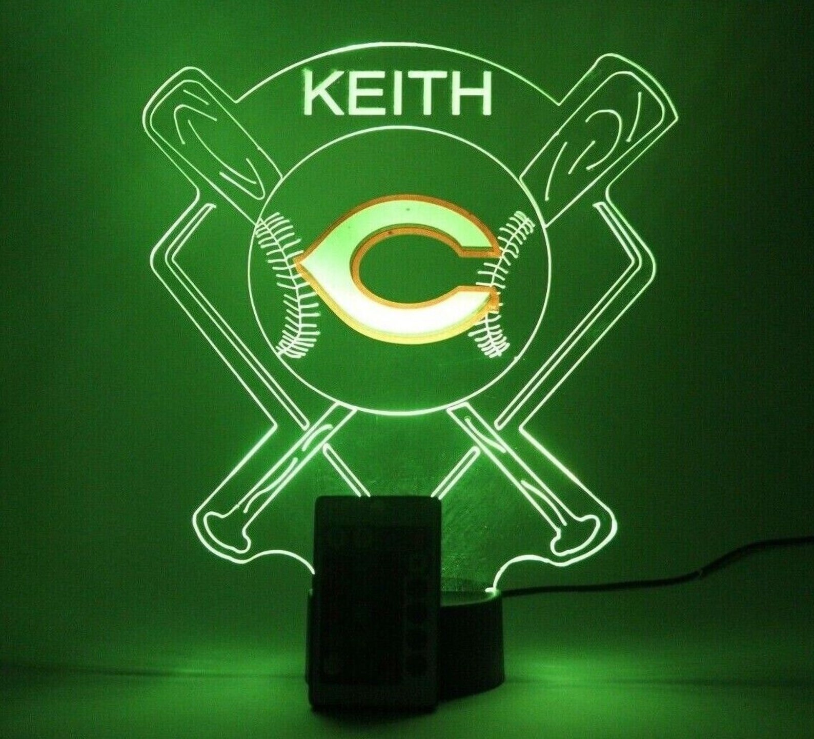 Cincinnati Reds Night Light up Table Lamp Baseball Stadium Etsy