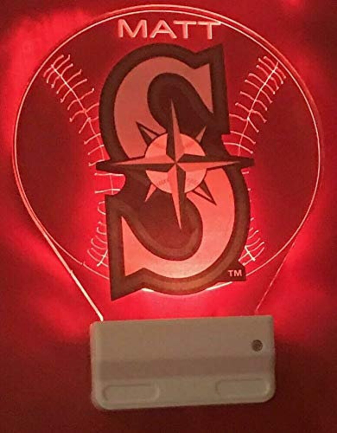 Seattle Mariners Sports Baseball Night Light Multi Color Etsy