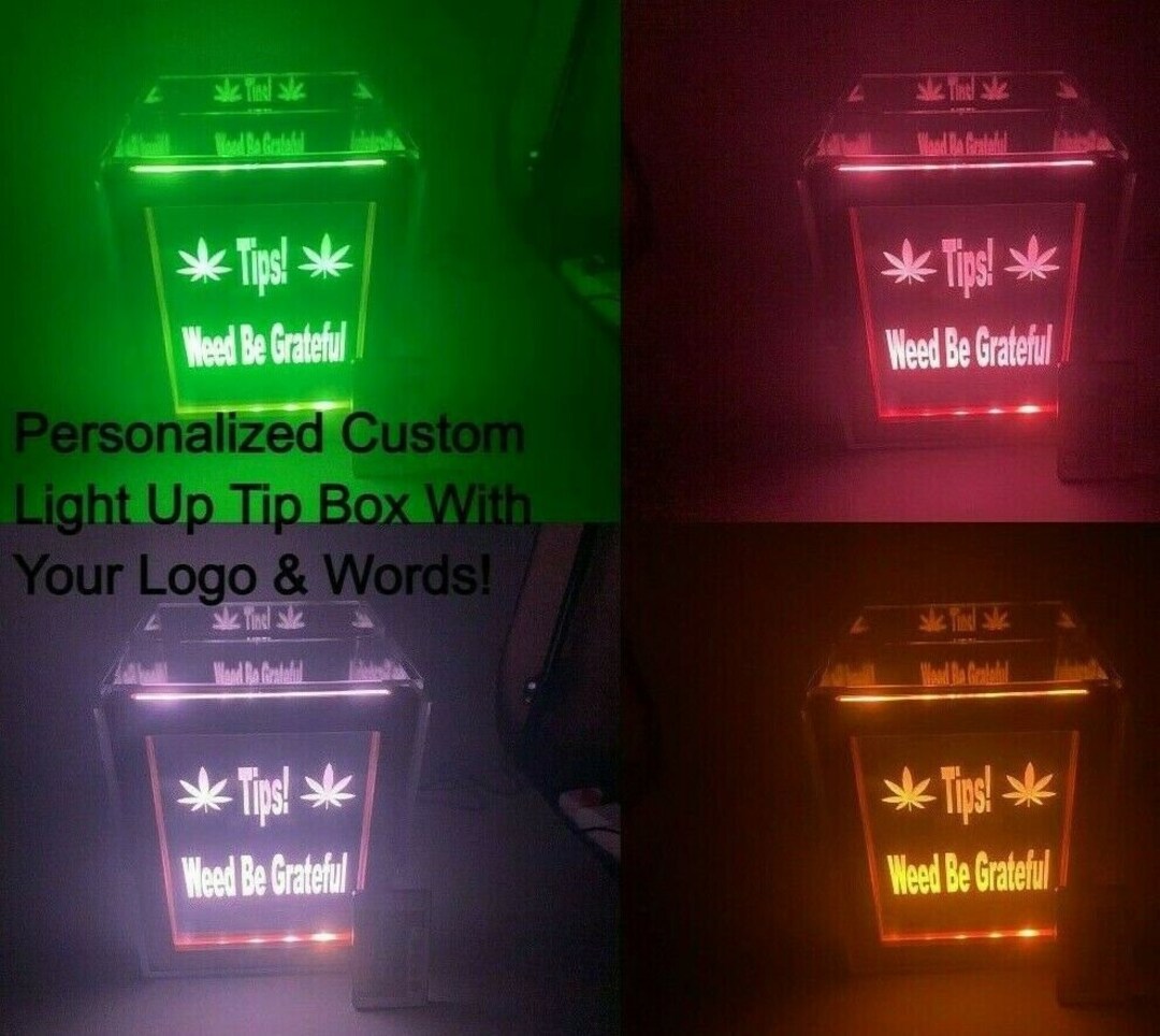Custom Tip Box Fantastically Unique Eye Catching Tip Box Raffle Fund Raiser Donation ...