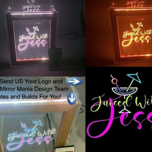 Fantastically Unique Eye Catching Tip Box Raffle Fund Raiser Donation Jar Personalized Engraved LED 16 Colors Changing With Your Custom Logo