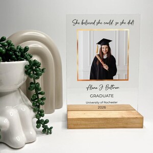 Personalized Wood Desk Stand Custom Graduation Cap Tassel Diploma ...