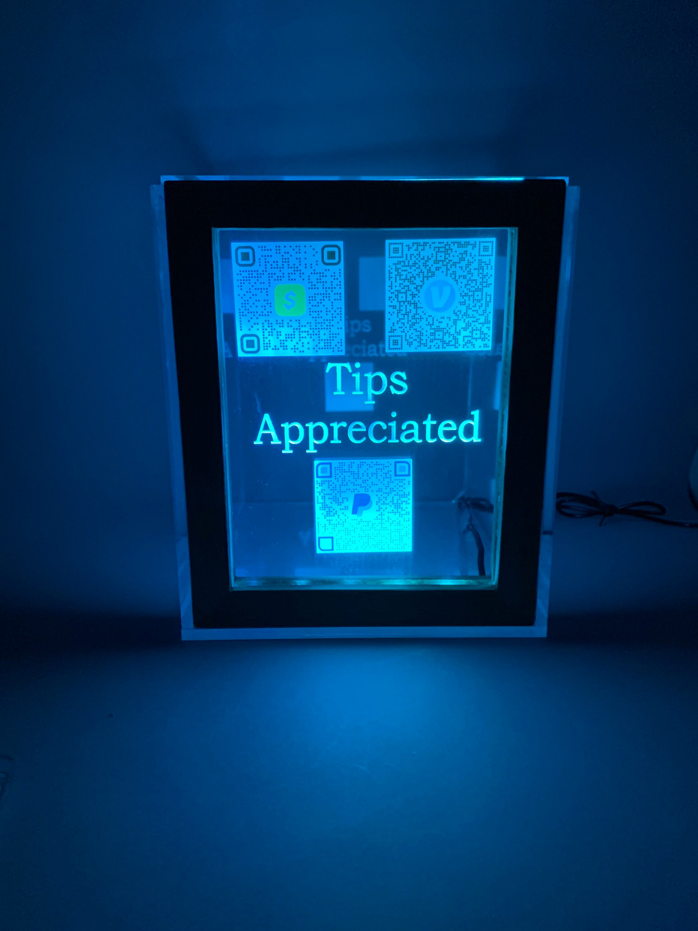 Fantastically Unique Eye Catching Light up Tip Box Fund Raiser Etsy