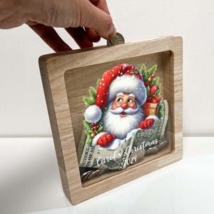 Personalized Christmas Santa Clause Savings Piggy Bank Money Box Sports Boys Girls Room Decor Ideal Holiday Gift - Teach Savings in Style!