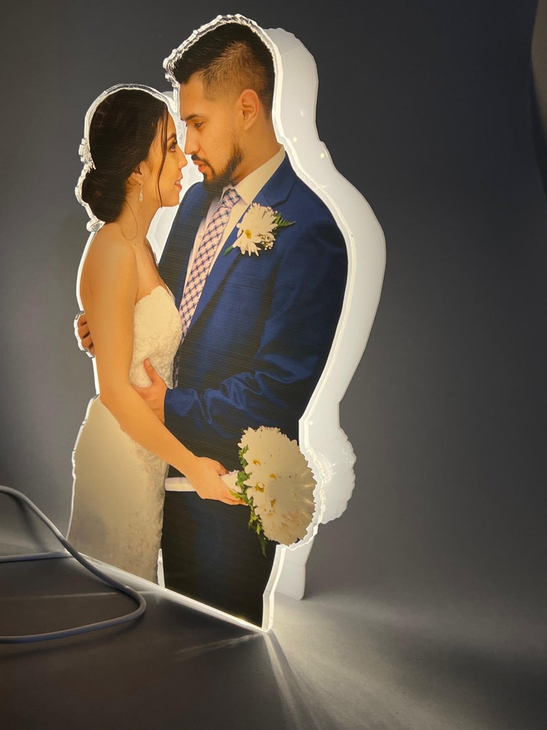 Custom Personalized Photo Picture LED Free Standing Stand - Etsy