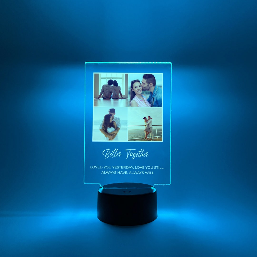 Custom Photo Picture Collage Personalized LED Light up - Best Friends ...
