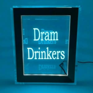 Fantastically Unique Eye Catching Tip Box Raffle Fund Raiser Donation Jar Personalized Engraved LED 16 Colors Changing 7&quot;W x 8.5&quot;H Container