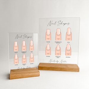 Personalisierte Schreibtisch-Namensschild-Plakette | Einzigartiges Geschenk | Nagelstudio Dekor | Zeichen | Nail Stylist Beauty Artist Care Company Station Stand Display