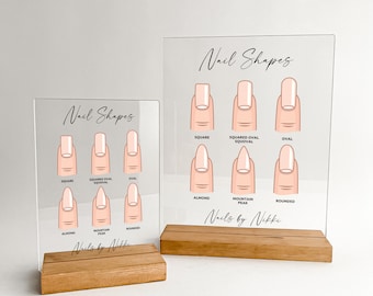 Personalized Desk Name Plate Plaque | Unique Gift | Nail Salon Decor | Sign | Nail Stylist Beauty Artist Care Company Station Stand Display