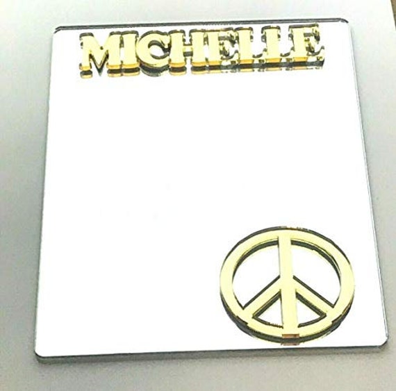Custom Name Mirror Personalized Baseball Locker Mirror - Magnetic Back ...