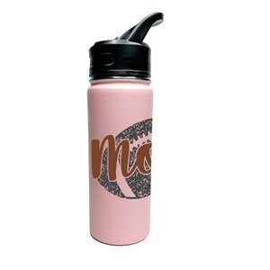 Personalized Insulated Stainless Steel Sports 18/32oz Water Bottle Custom Football Player Mom ChoiceDesign Classic Thermal Flasks Easy Carry