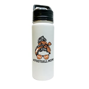 Personalized Insulated Stainless Steel Sports 18/32oz Water Bottle Custom Football Player Mom ChoiceDesign Classic Thermal Flasks Easy Carry