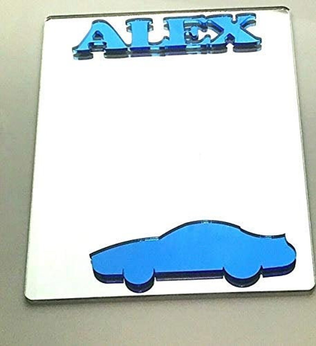 Race Car Locker Mirror Personalized Back to School Magnetic Sports ...