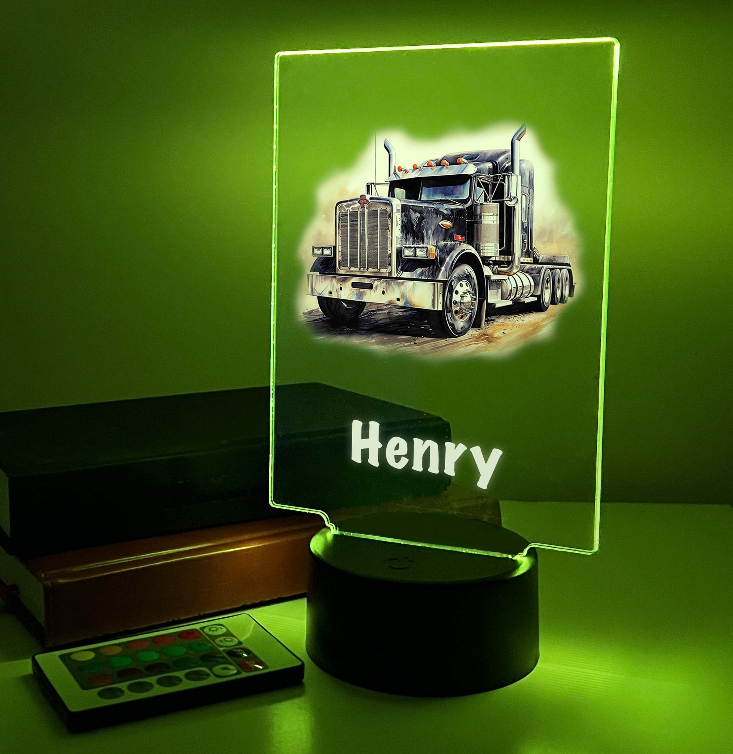 Free Personalized 16 Color Changing LED Night Light up Table Lamp