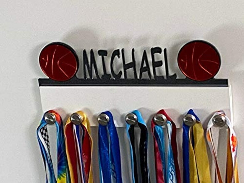 Custom Personalized Name Medal Holder Basketball Sports Etsy