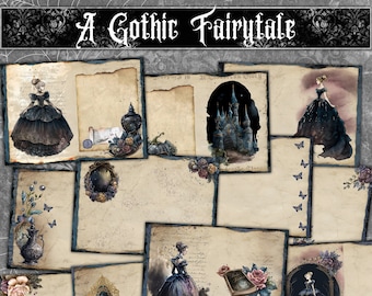 A Gothic Fairytale Junk Journal Pages