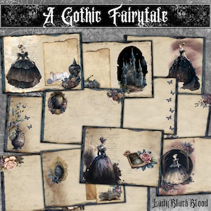 A Gothic Fairytale Junk Journal Pages