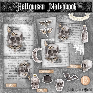 Halloween MatchBook for Junk Journals