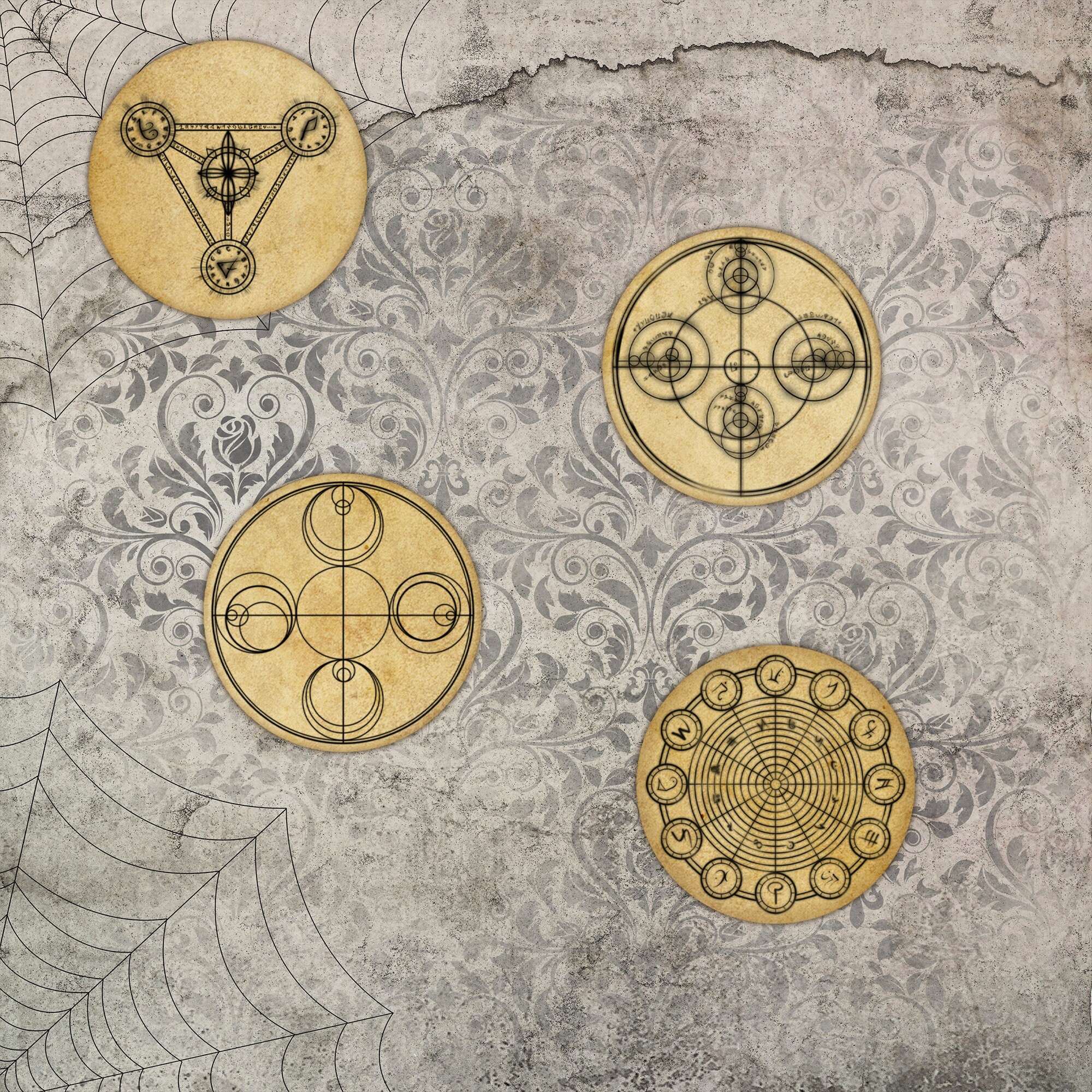 Arcane Circles 24 Magick Circles in Jpeg and Pngmagick - Etsy