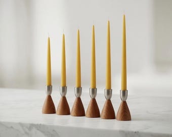 Pack of 20 - Custom size long tiny taper candles - Made in USA by AlianabyDesign