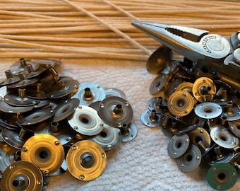 100pcs tin coated aluminum wick tabs I sustainer base. Made in USA