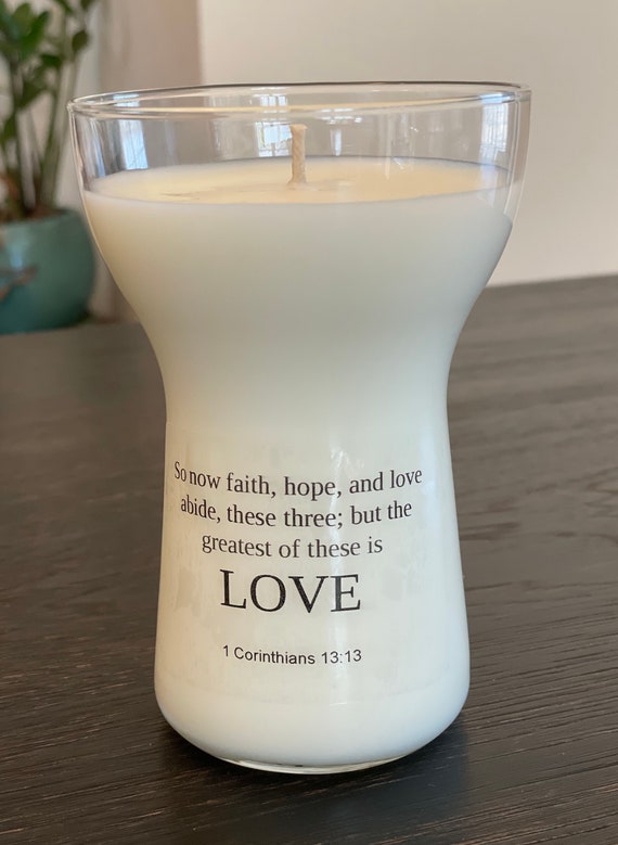 11oz Scented Candle Verse Candle Quote Candle Love Etsy