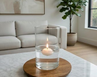 Clear Glass Cylinder Jar: Wedding Centerpiece, Candle Decor Vase