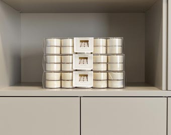 Natural Soy Tealights: Handmade in USA, Vegan and Dye Free.