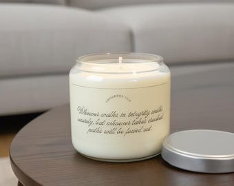 Custom Quote 16oz Soy Scented Candle - Handmade Personalized Gift