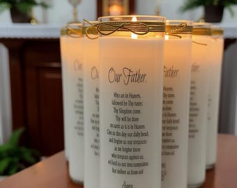 The Lord's Prayer Candle - 18oz soy candle. Vegan-Friendly with unbleached cotton wicks.