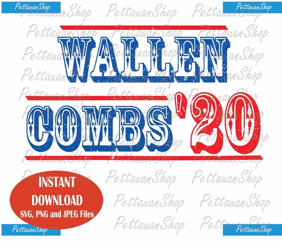 Download Morgan Wallen And Luke Combs 2020 Vintage Svg Wallen Combs 20 Etsy
