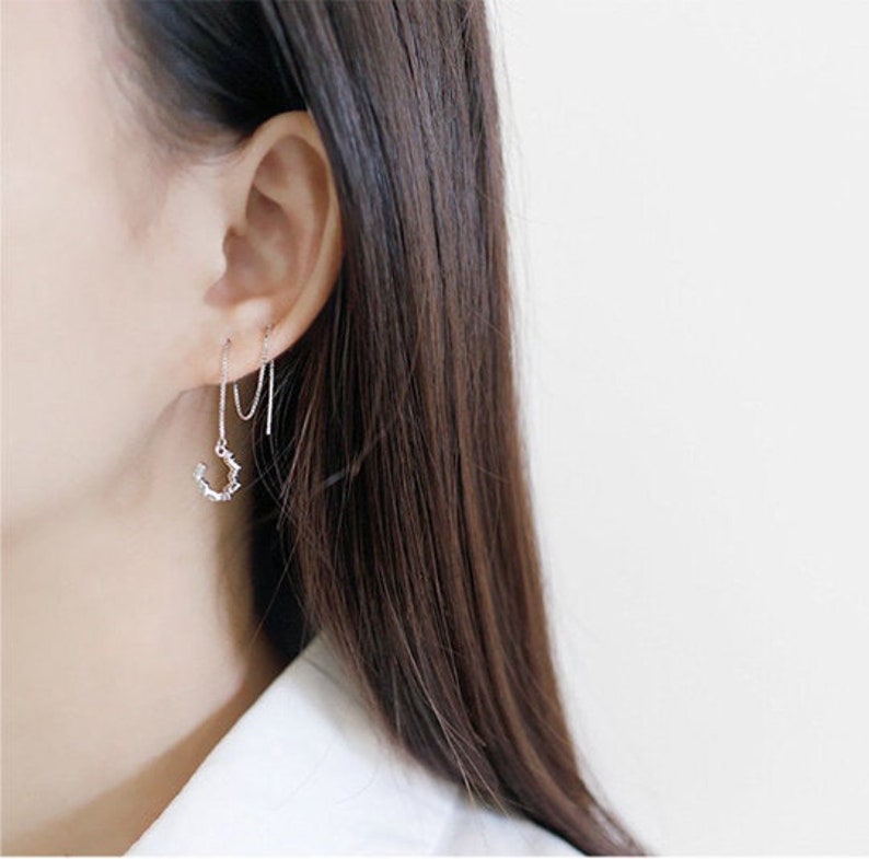 Ear Cuff No Piercing Needed Fake Piercing Hoop Funky Zigzag Etsy UK