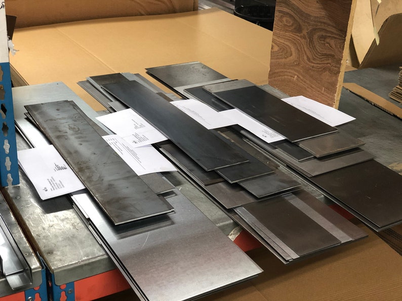 1.5 Kg's Mild Steel Sheet off Cuts Guillotine Cut OFF CUTS Etsy UK