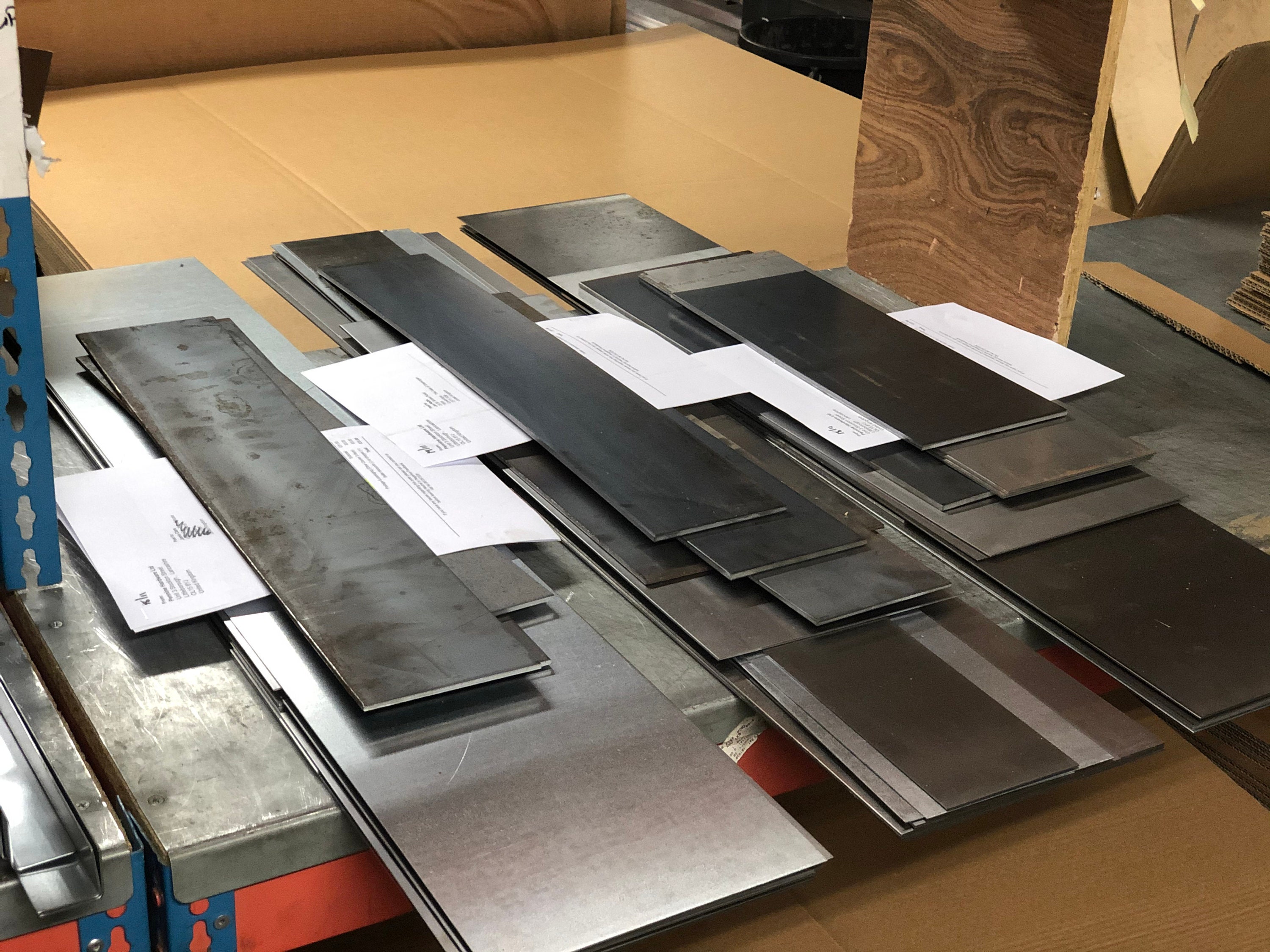 NEW 1.8 Kg's Mild Steel Sheet Offcuts Mild Zintec Galvanized Guillotine Cut 