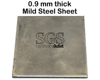 0.9  Mild Steel Sheet Steel for metalworking MIG Welding precision guillotine cut from UK Supplier Craft Supplies